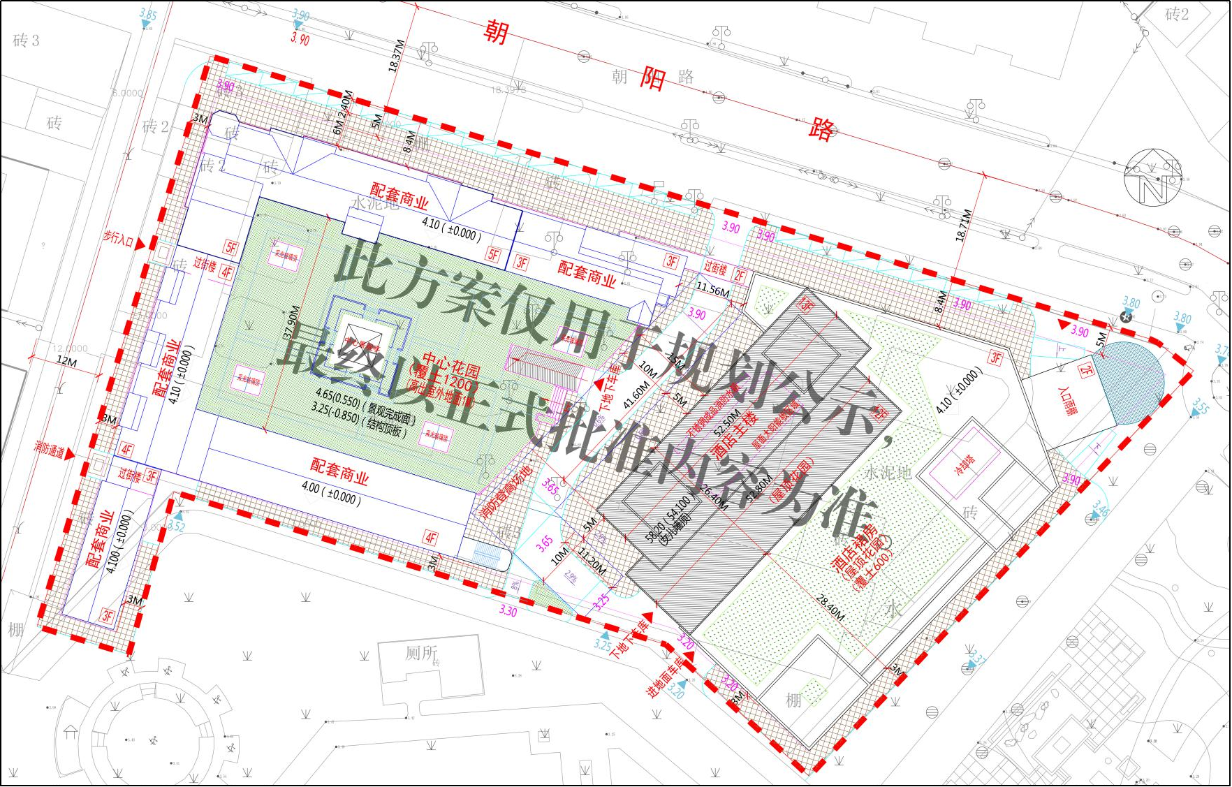 周铁朝阳路南侧地块总平方案批前公示